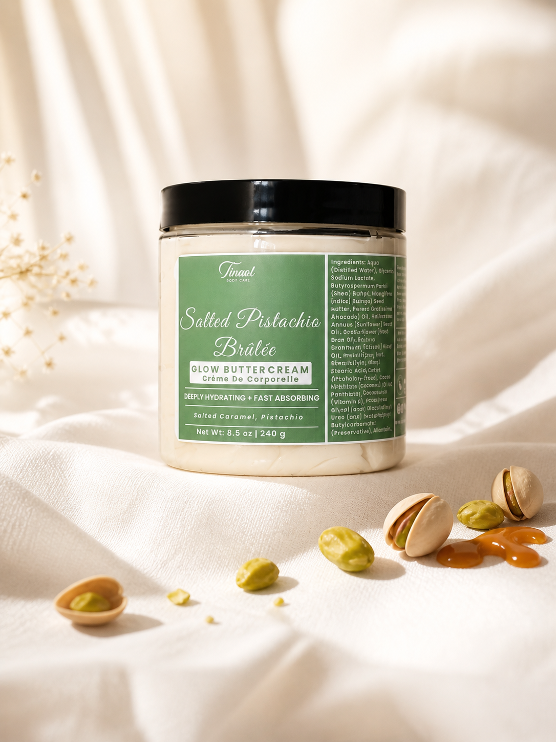 Salted Pistachio Brûlée || Glow Buttercream