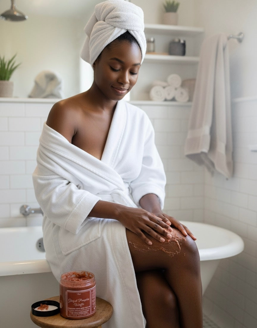 Glazed Pumpkin Waffle || Foaming Shea Body Scrub