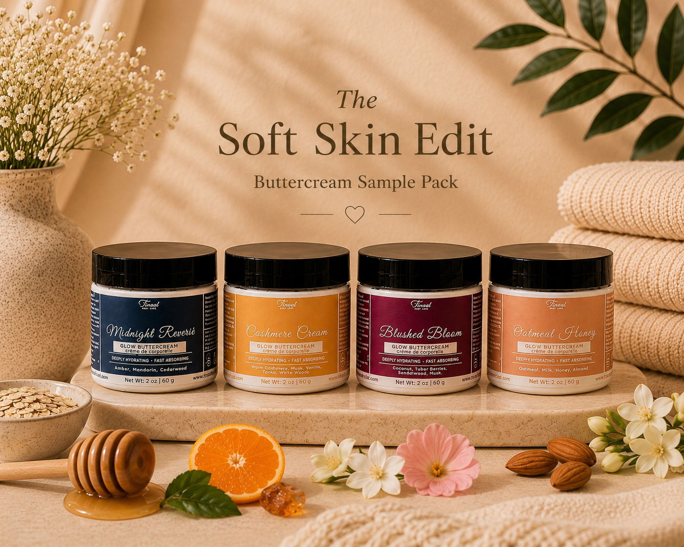 The Soft Skin Edit Glow Buttercream Sample Pack