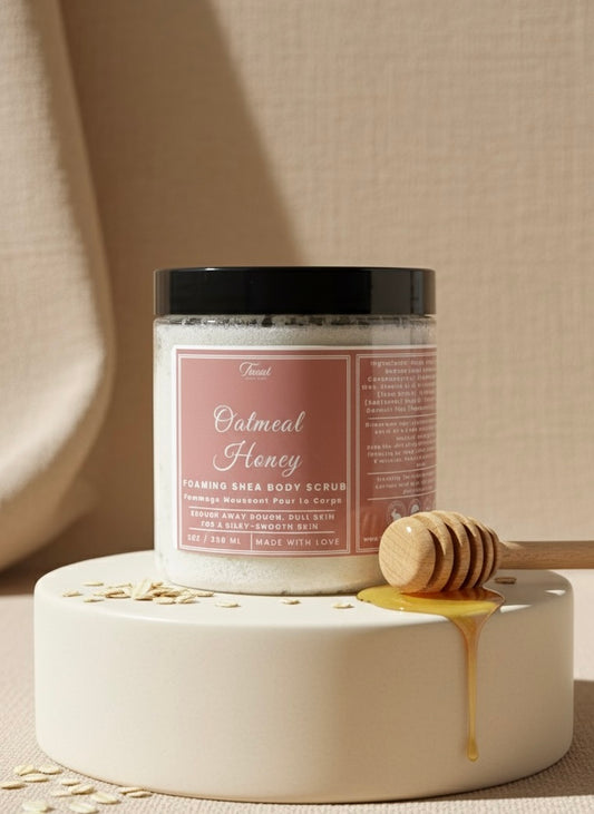 Oatmeal + Honey || Foaming Shea Body Scrub