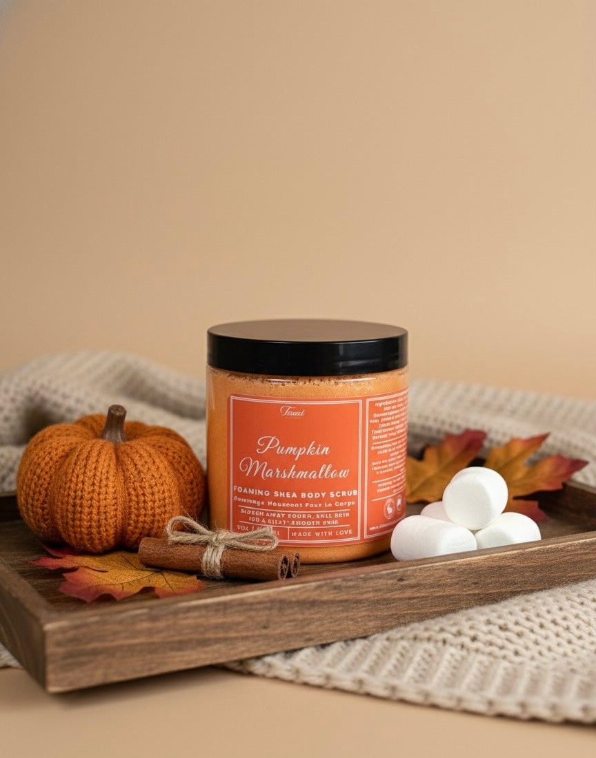 Pumpkin Marshmallow || Foaming Shea Body Scrub