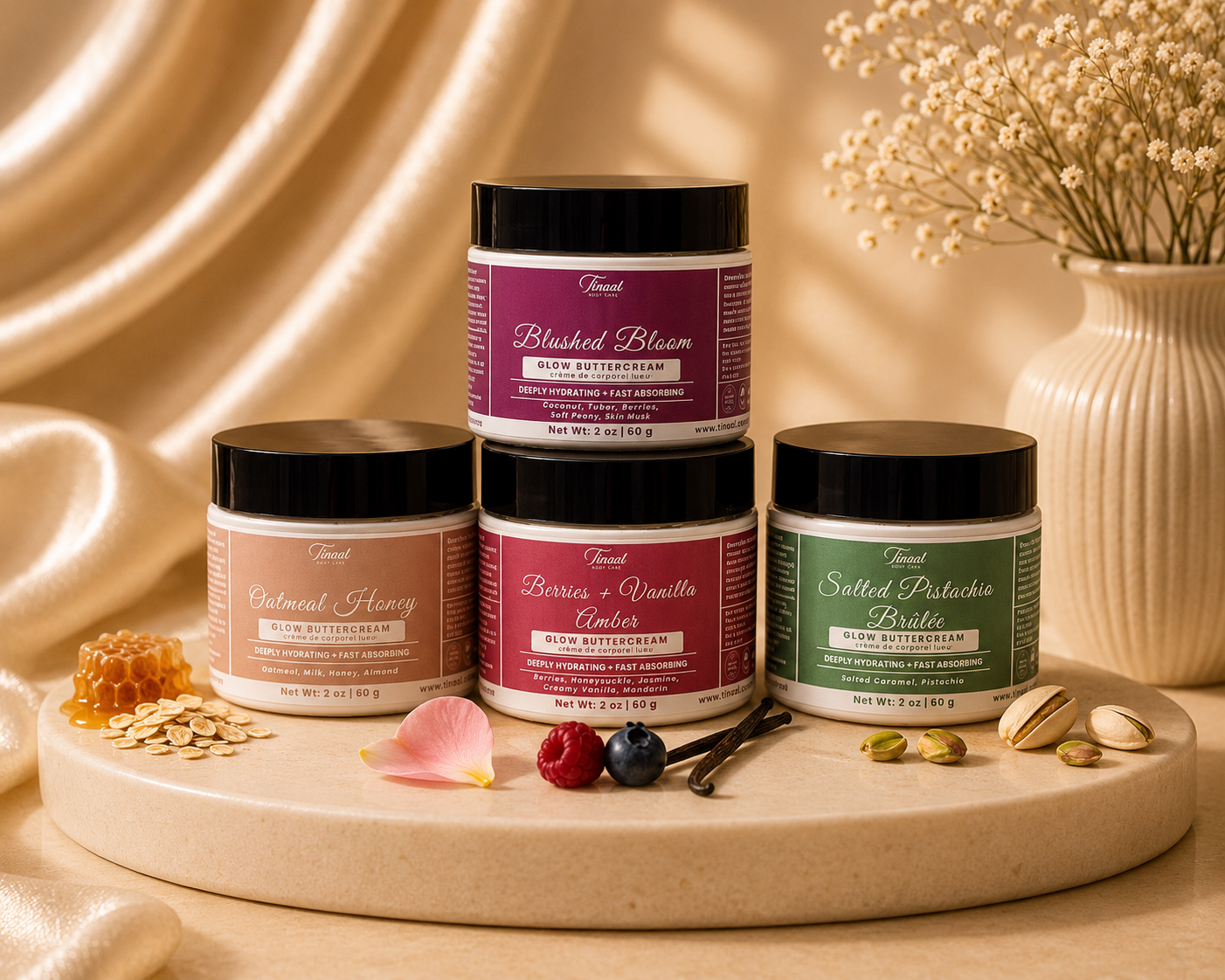 The Cozy Luxe Edit Glow Buttercream Sample Pack