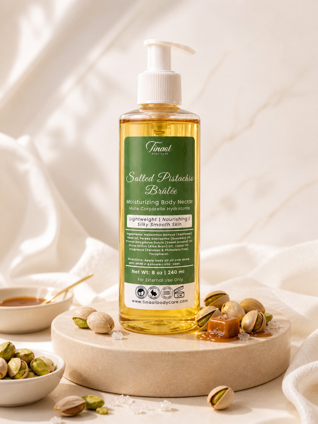 Salted Pistachio Brûlée || Moisturizing Body Nectar