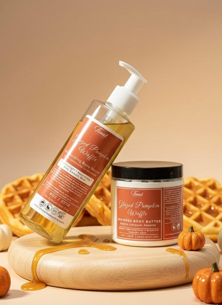 Glazed Pumpkin Waffle Duo