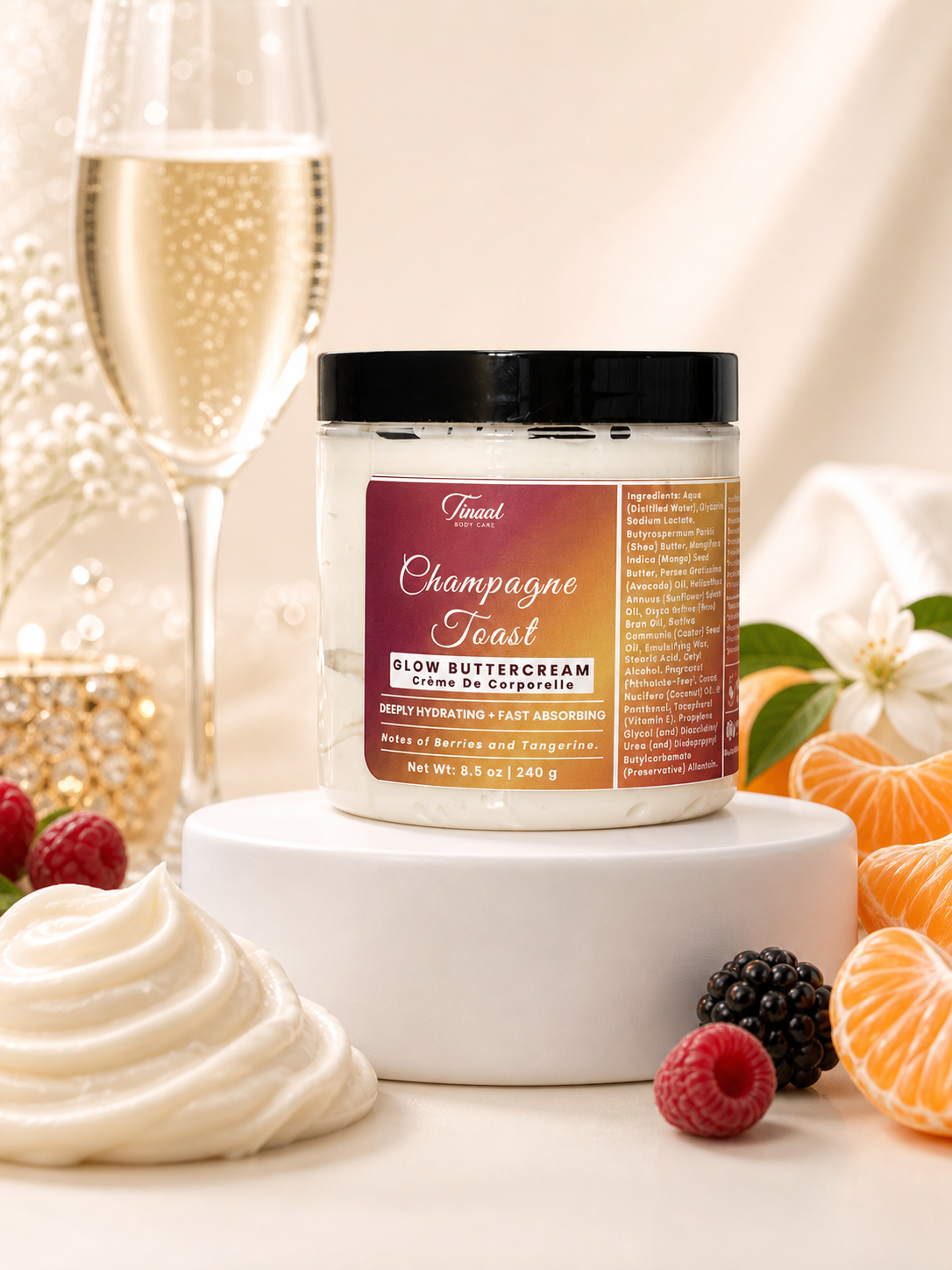 Champagne Toast || Glow Buttercream