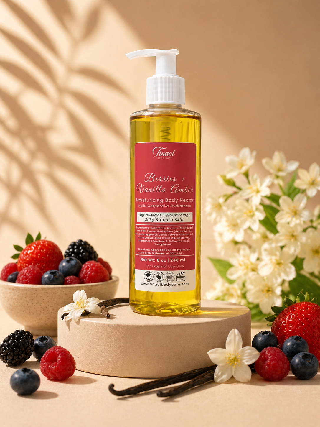 Berries + Vanilla Amber || Moisturizing Body Nectar