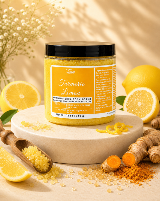 Turmeric Lemon || Foaming Shea Body Scrub