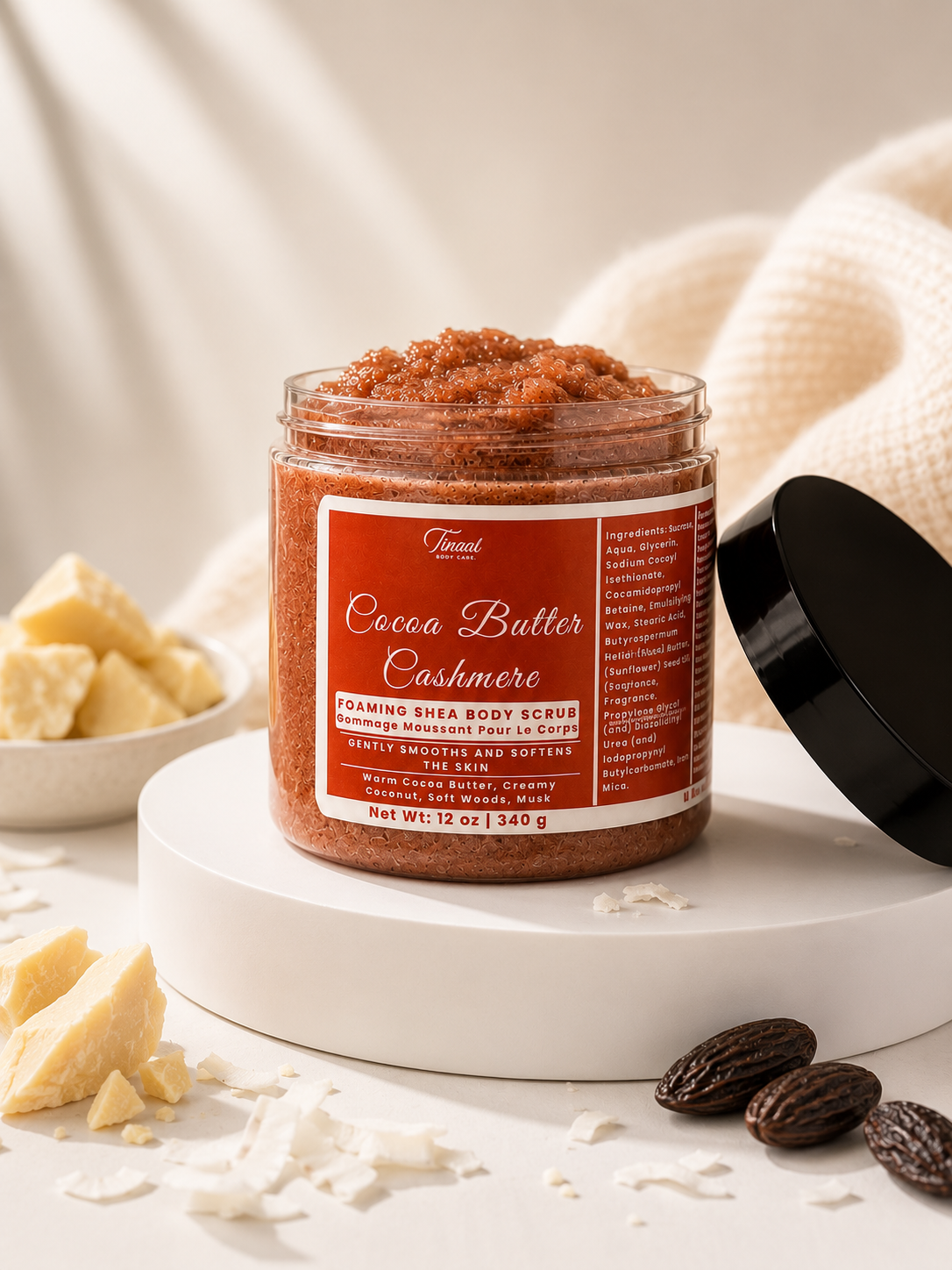Cocoa Butter Cashmere || Foaming Shea Body Scrub