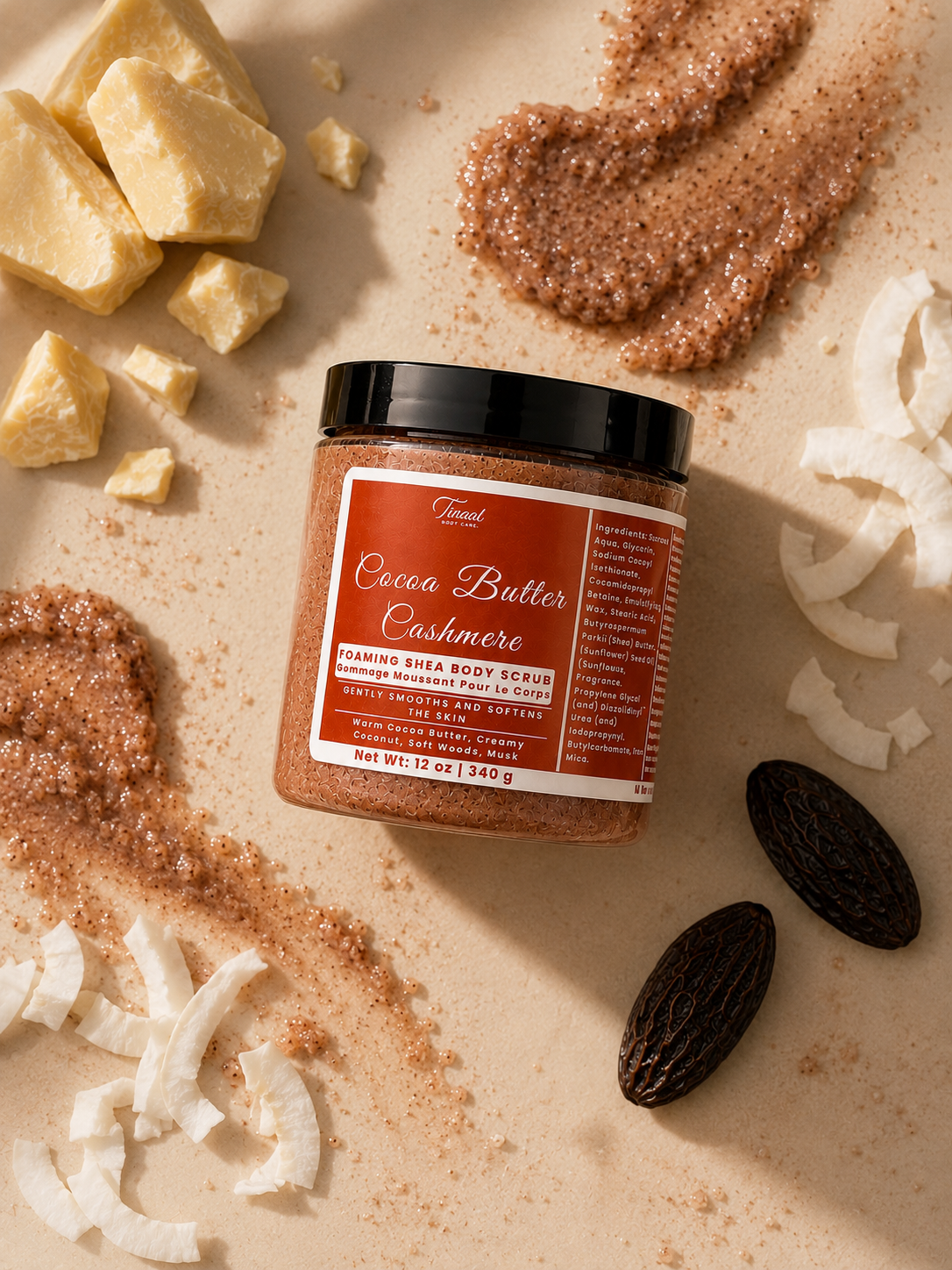 Cocoa Butter Cashmere || Foaming Shea Body Scrub