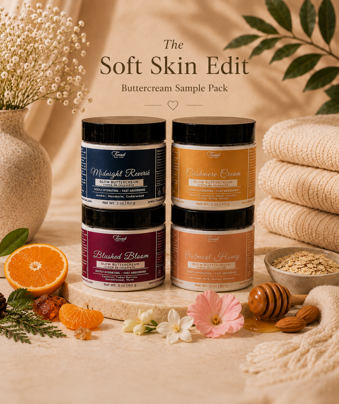 The Soft Skin Edit Glow Buttercream Sample Pack